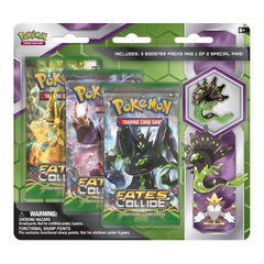 XY: Fates Collide - 3-Pack Pin Blister (Zygarde) | Devastation Store