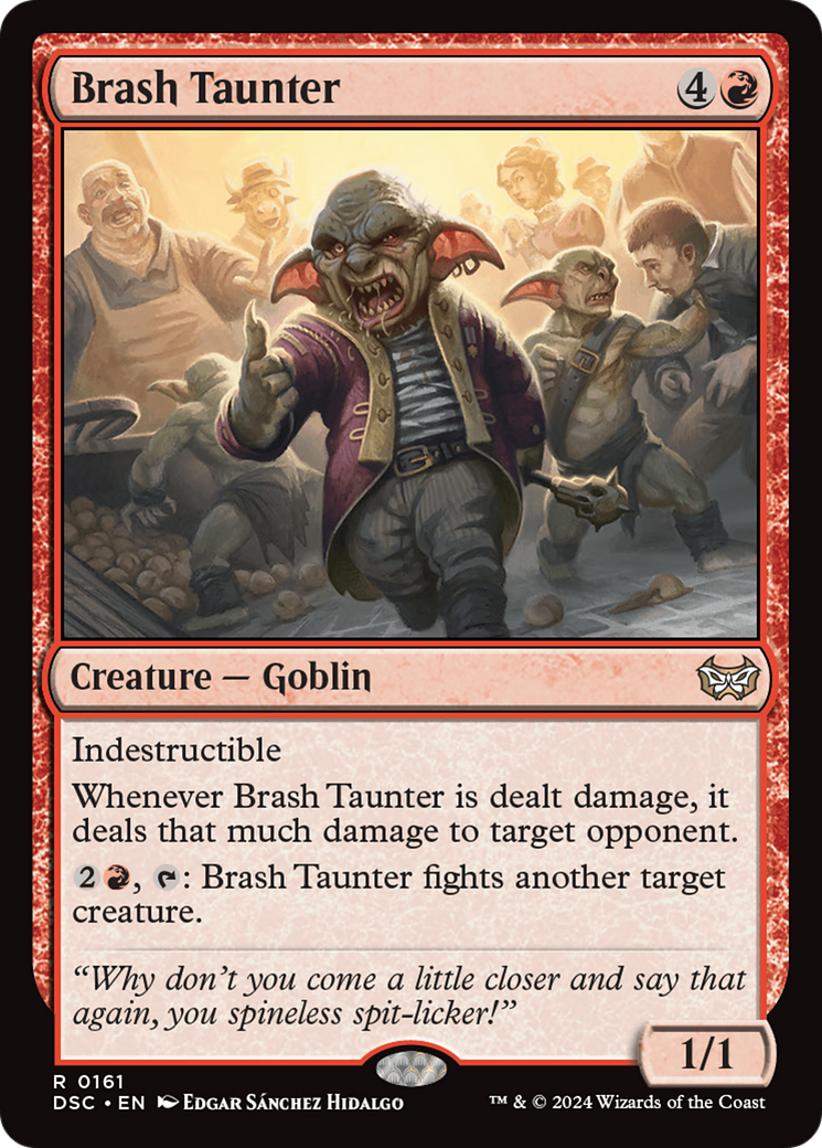 Brash Taunter [Duskmourn: House of Horror Commander] | Devastation Store