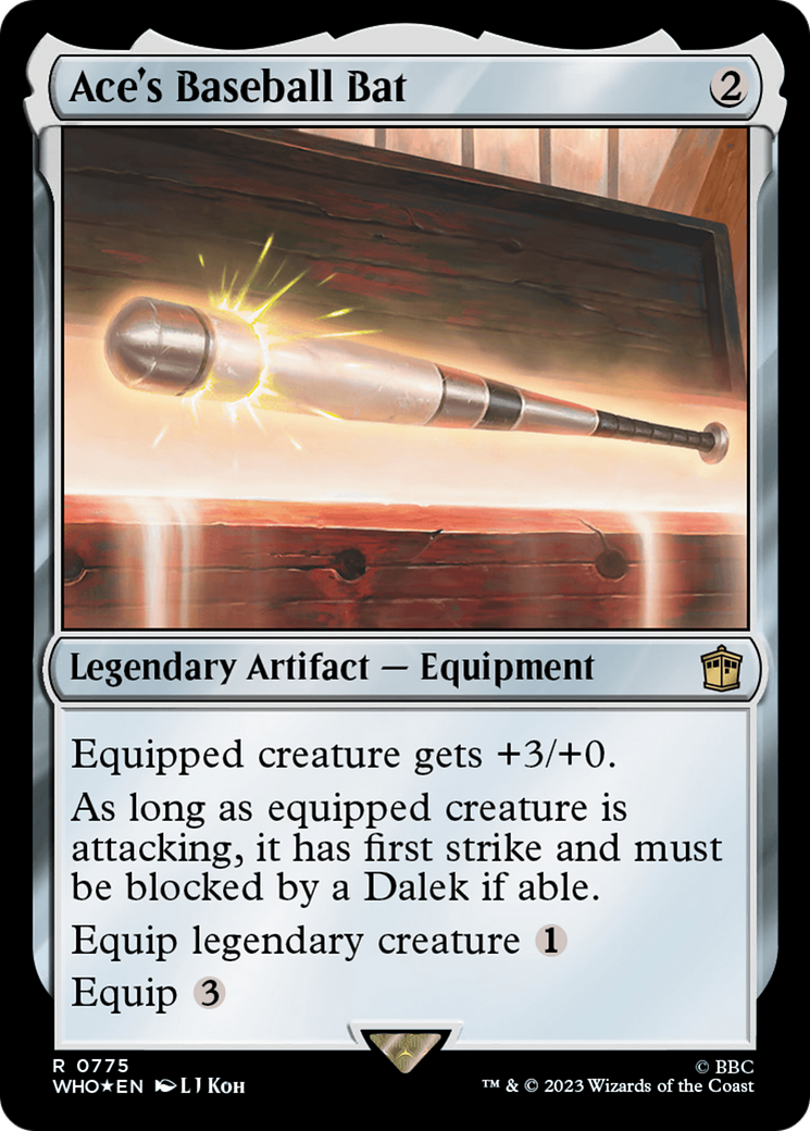 Ace's Baseball Bat (Surge Foil) [Doctor Who] | Devastation Store