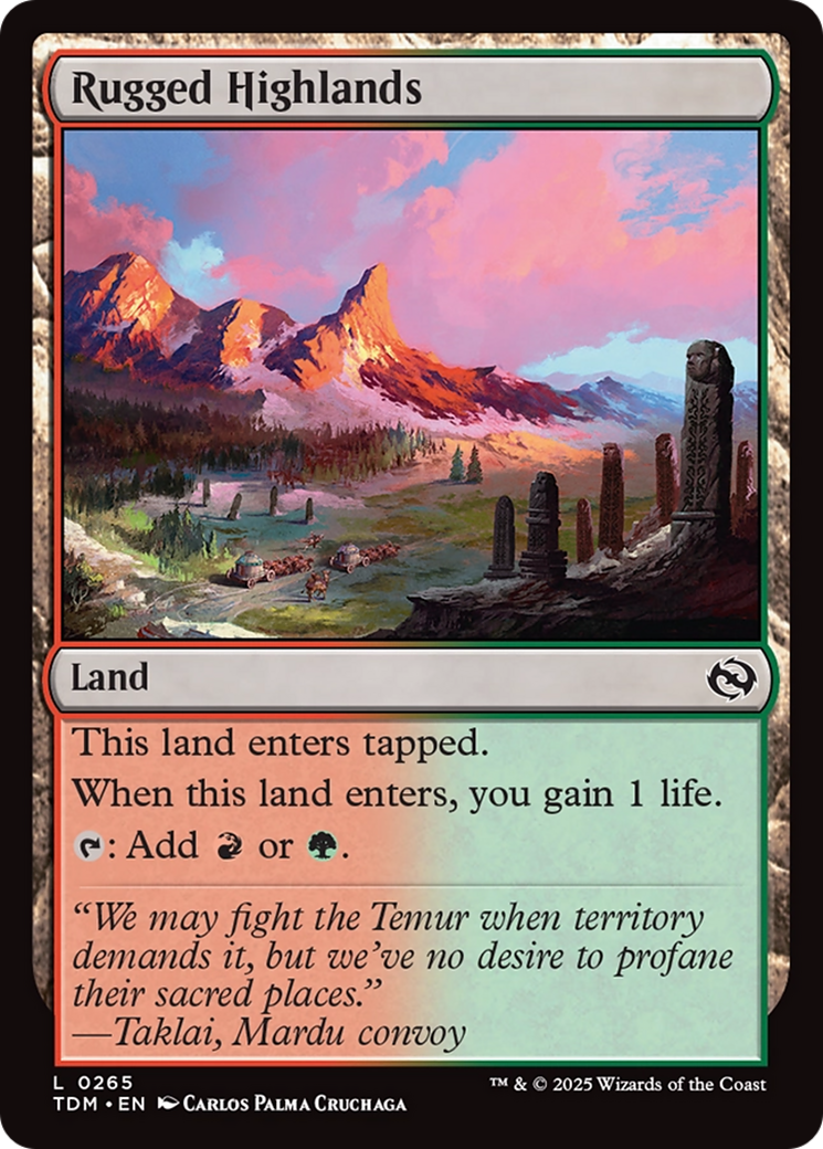 Rugged Highlands [Tarkir: Dragonstorm] | Devastation Store