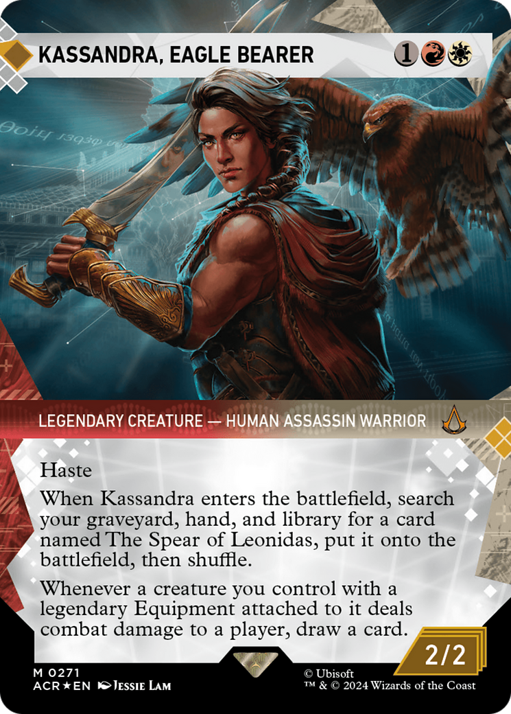 Kassandra, Eagle Bearer (Showcase) (Textured Foil) [Assassin's Creed] | Devastation Store
