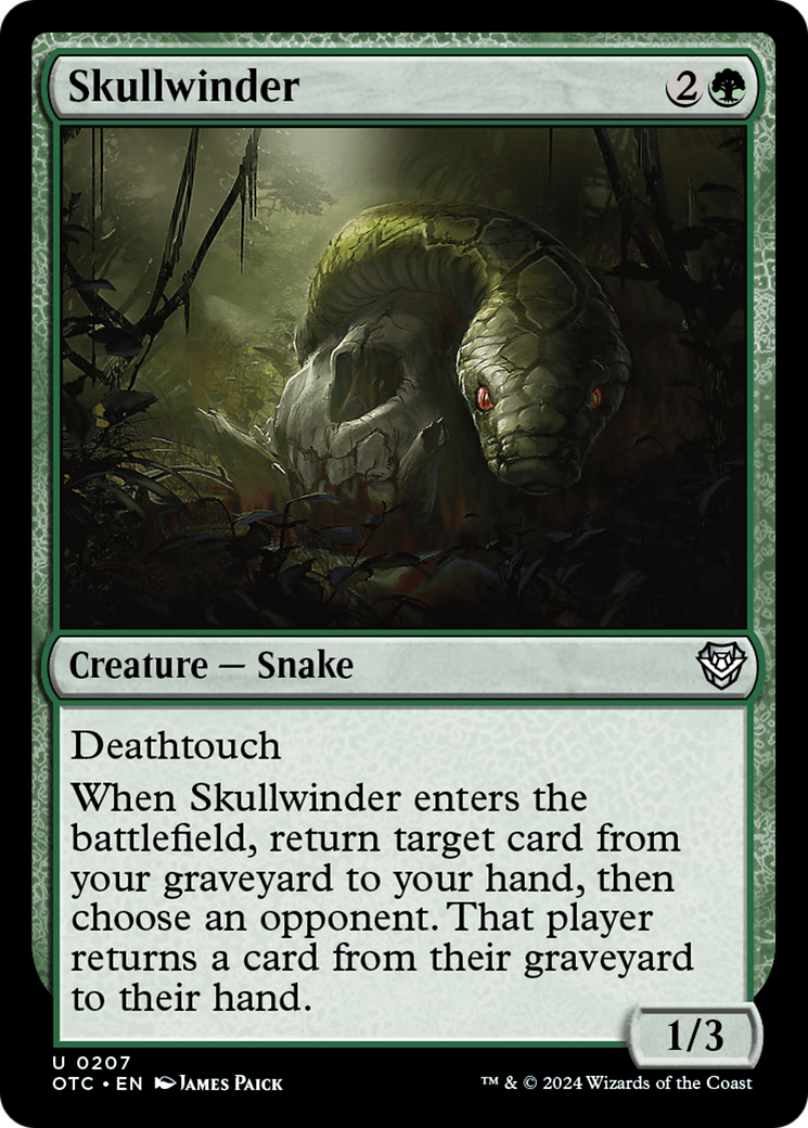 Skullwinder [Outlaws of Thunder Junction Commander] | Devastation Store