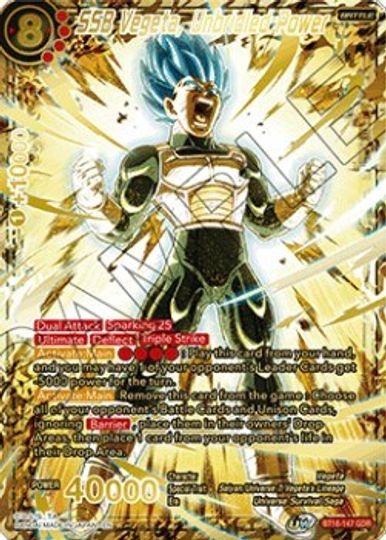 SSB Vegeta, Unbridled Power (God Rare) (BT16-147) [Tournament Promotion Cards] | Devastation Store