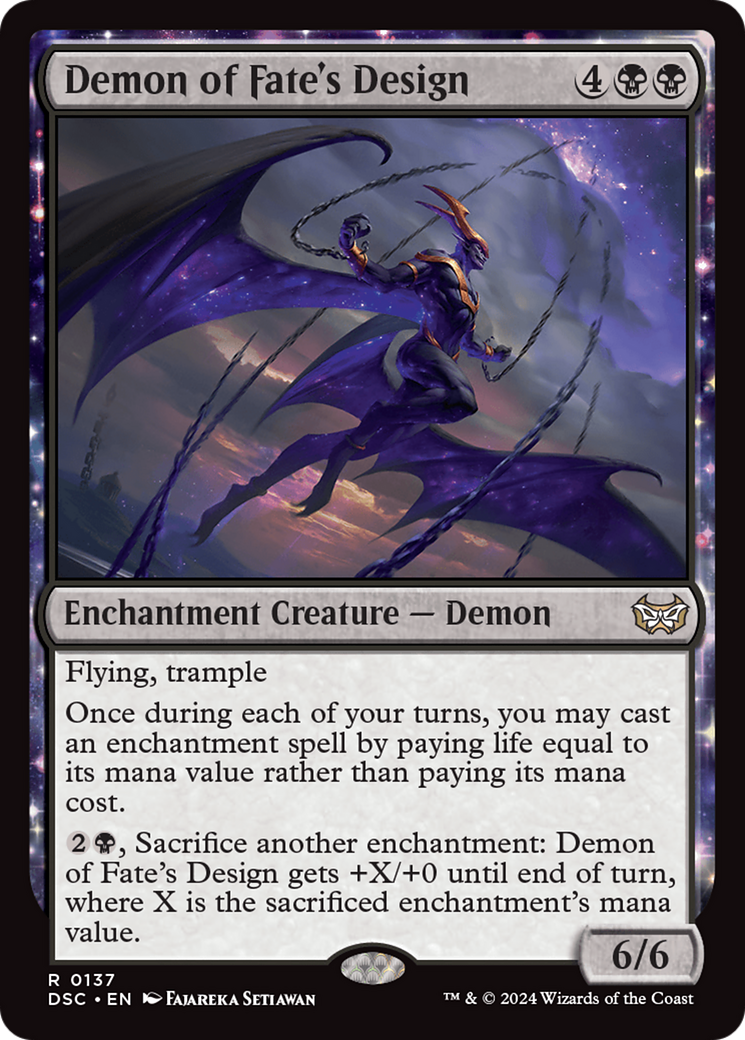 Demon of Fate's Design [Duskmourn: House of Horror Commander] | Devastation Store