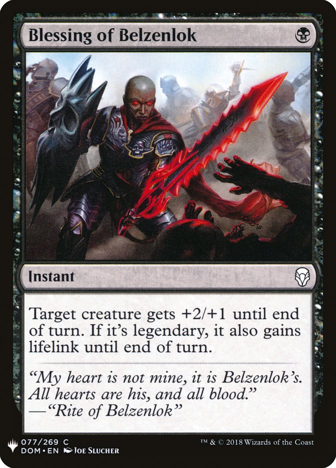 Blessing of Belzenlok [Mystery Booster] | Devastation Store