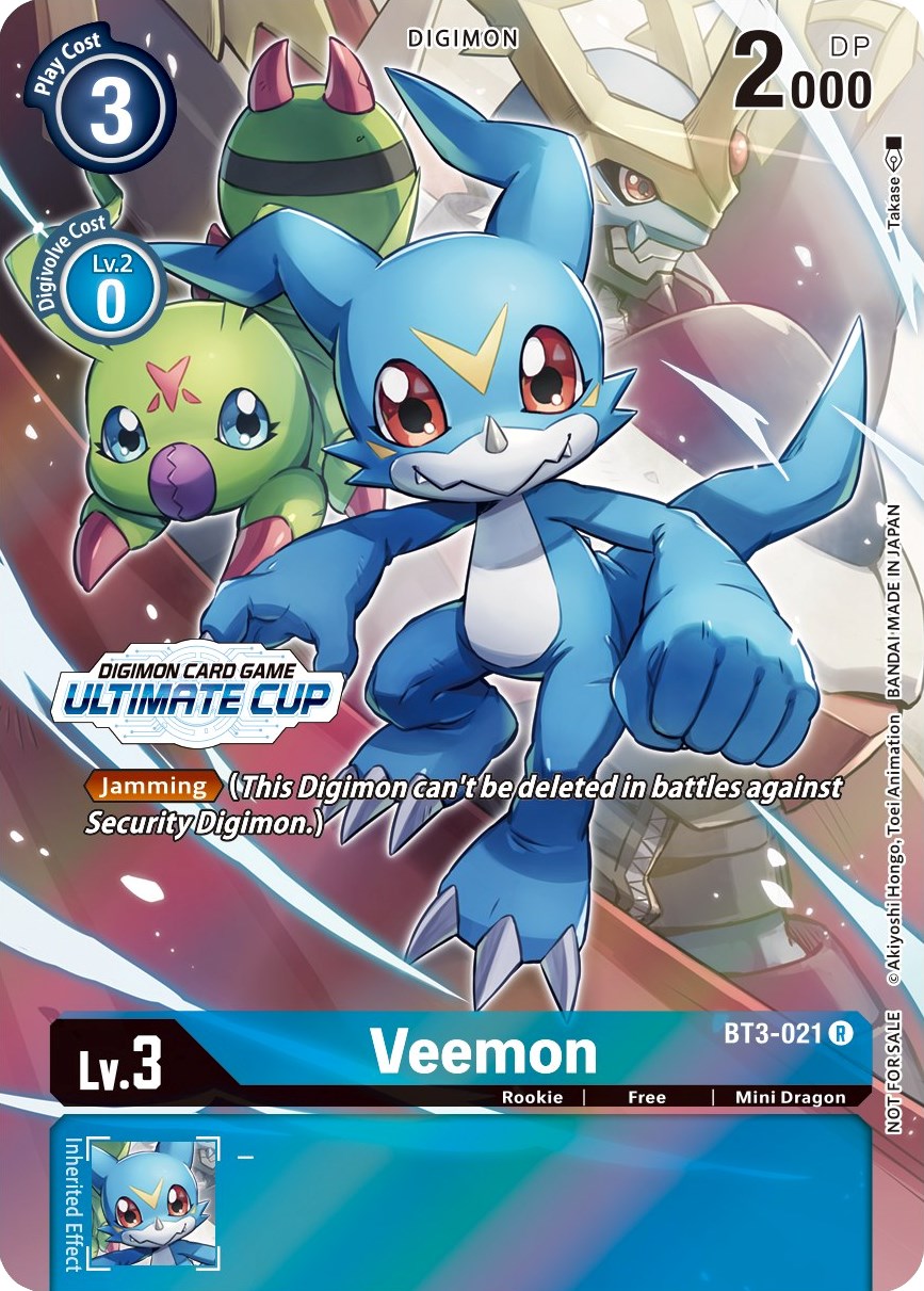 Veemon [BT3-021] (April Ultimate Cup 2022) [Release Special Booster Promos] | Devastation Store