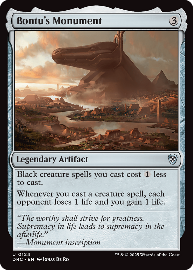 Bontu's Monument [Aetherdrift Commander] | Devastation Store