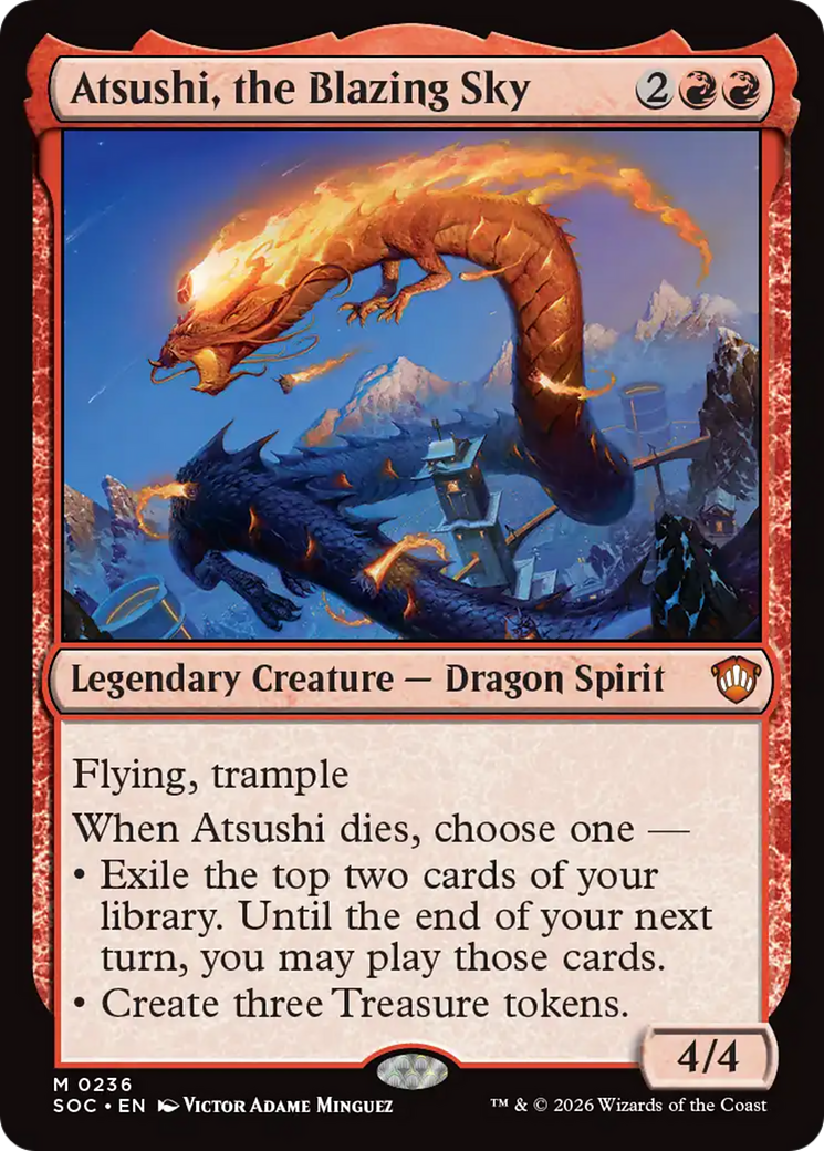 Atsushi, the Blazing Sky [Secrets of Strixhaven Commander] | Devastation Store