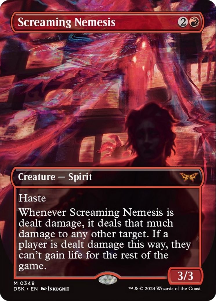 Screaming Nemesis (Borderless) [Duskmourn: House of Horror] | Devastation Store