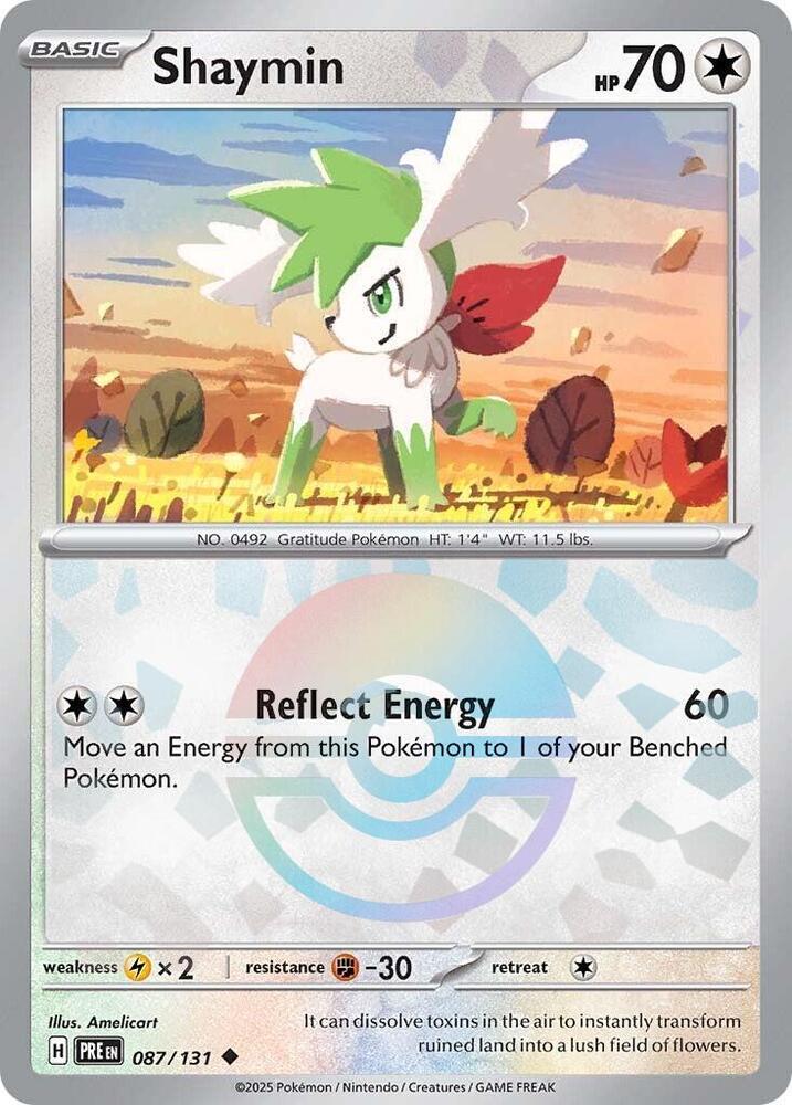 Shaymin (087/131) (Poke Ball Pattern) [Scarlet & Violet: Prismatic Evolutions] | Devastation Store