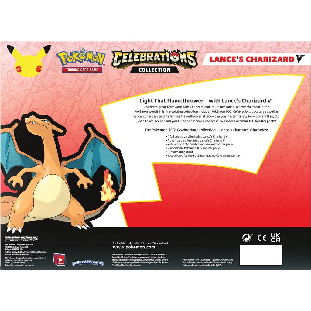 Celebrations: 25th Anniversary - Collection (Lance's Charizard V) | Devastation Store