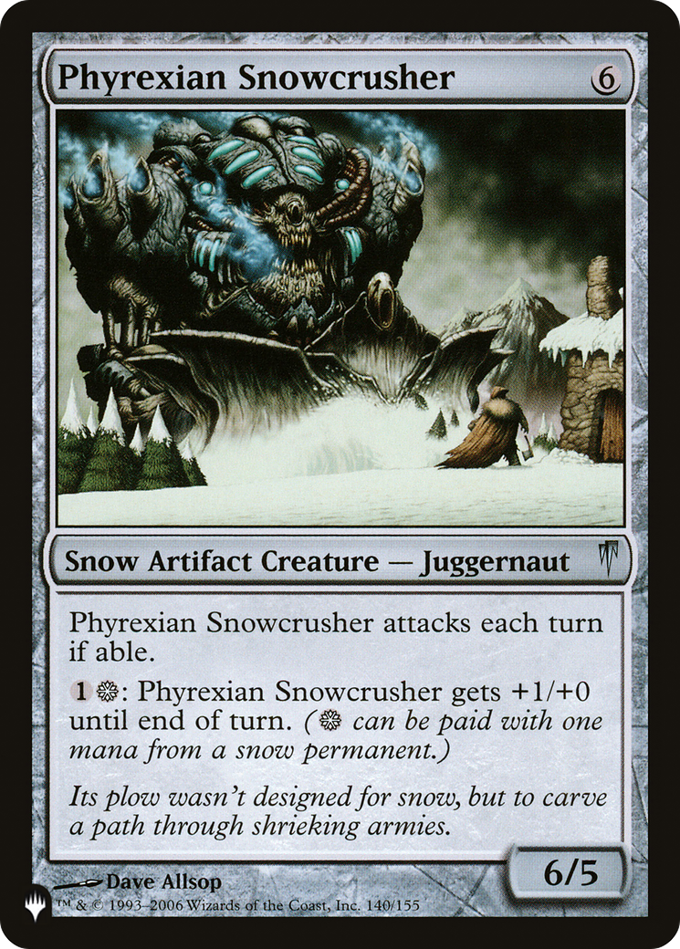 Phyrexian Snowcrusher [The List] | Devastation Store