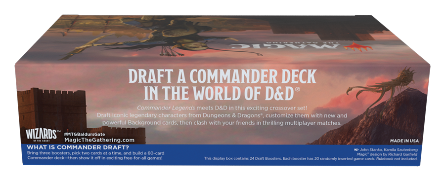 Commander Legends: Battle for Baldur's Gate - Draft Booster Display | Devastation Store