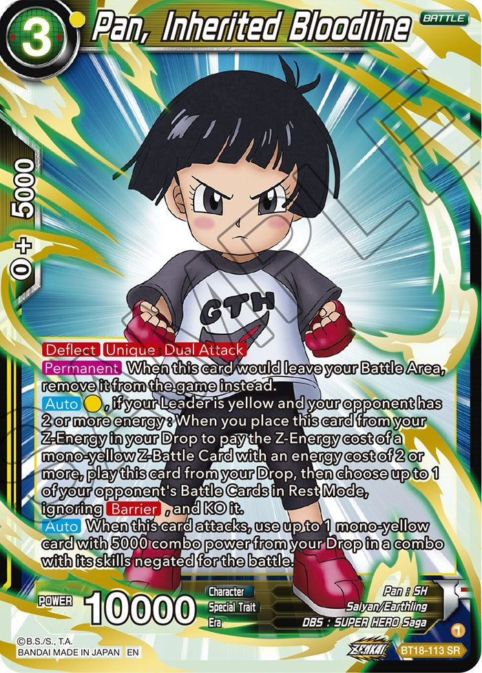 Pan, Inherited Bloodline (BT18-113) [Dawn of the Z-Legends] | Devastation Store