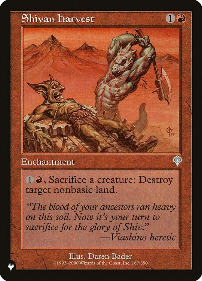 Shivan Harvest [The List] | Devastation Store