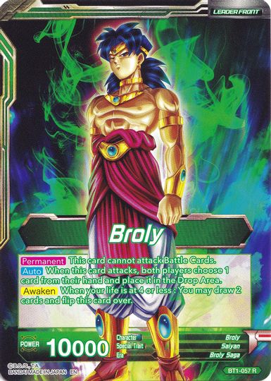 Broly // Broly, The Legendary Super Saiyan (Collector's Selection Vol. 1) (BT1-057) [Promotion Cards] | Devastation Store