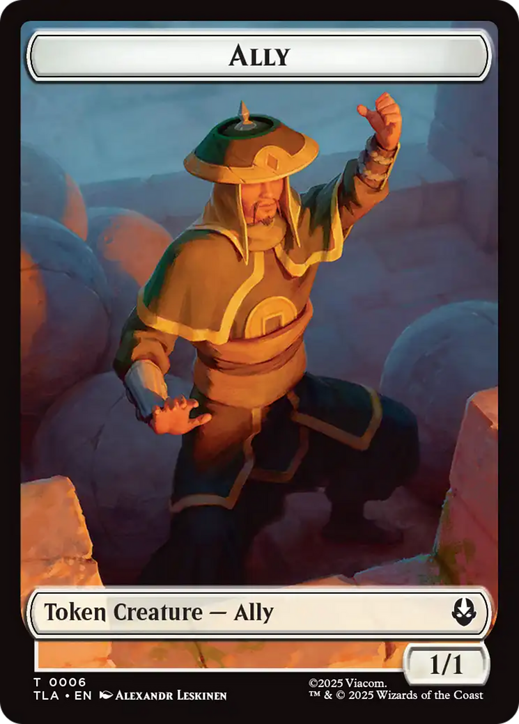 Ally (0006) // Soldier (0002) Double-Sided Token [Avatar: The Last Airbender Tokens] | Devastation Store