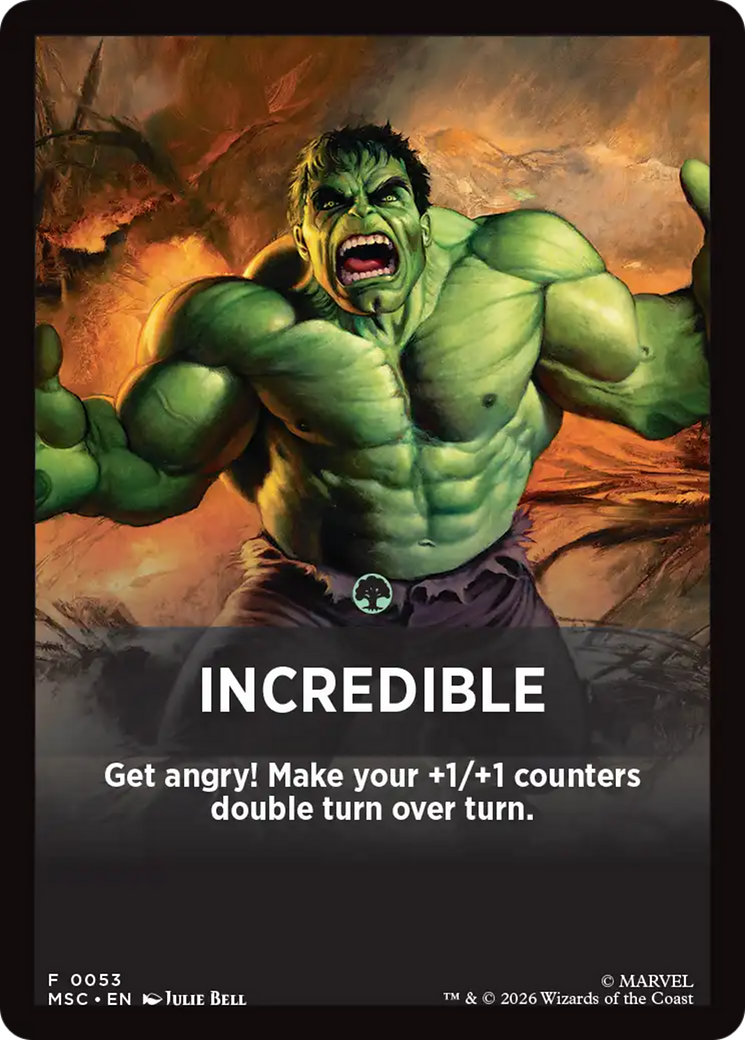 Incredible Theme Card [Marvel Super Heroes Commander] | Devastation Store