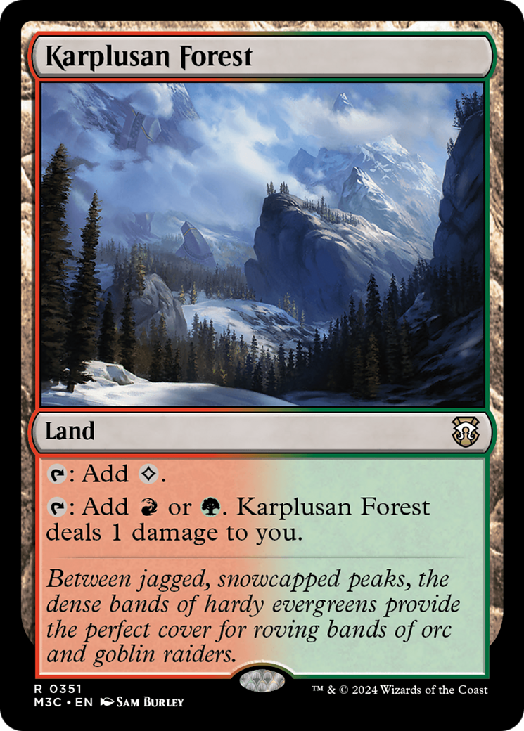 Karplusan Forest (Ripple Foil) [Modern Horizons 3 Commander] | Devastation Store