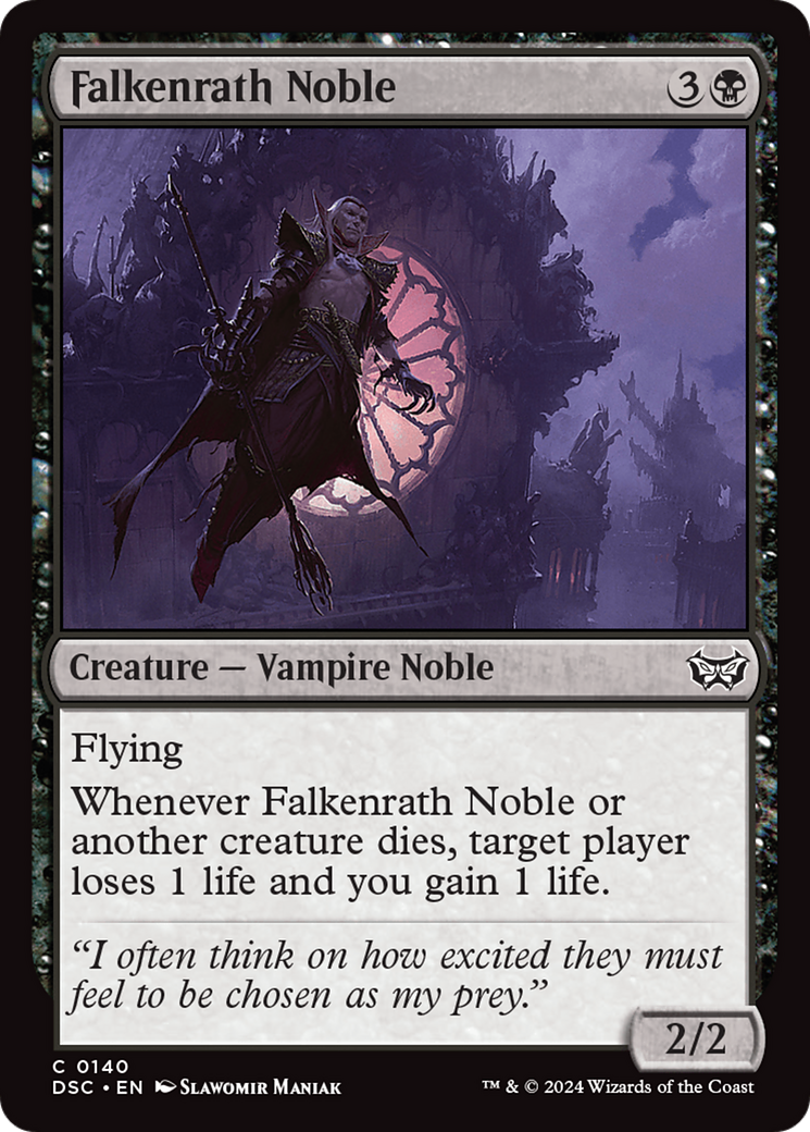 Falkenrath Noble [Duskmourn: House of Horror Commander] | Devastation Store