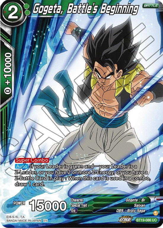 Gogeta, Battle's Beginning (BT19-086) [Fighter's Ambition] | Devastation Store