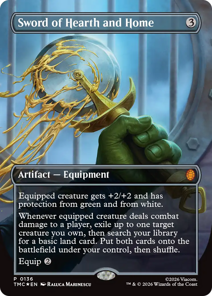 Sword of Hearth and Home (Borderless) [Teenage Mutant Ninja Turtles Promos] | Devastation Store