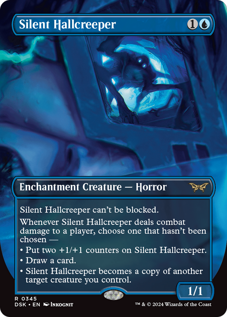 Silent Hallcreeper (Borderless) [Duskmourn: House of Horror] | Devastation Store