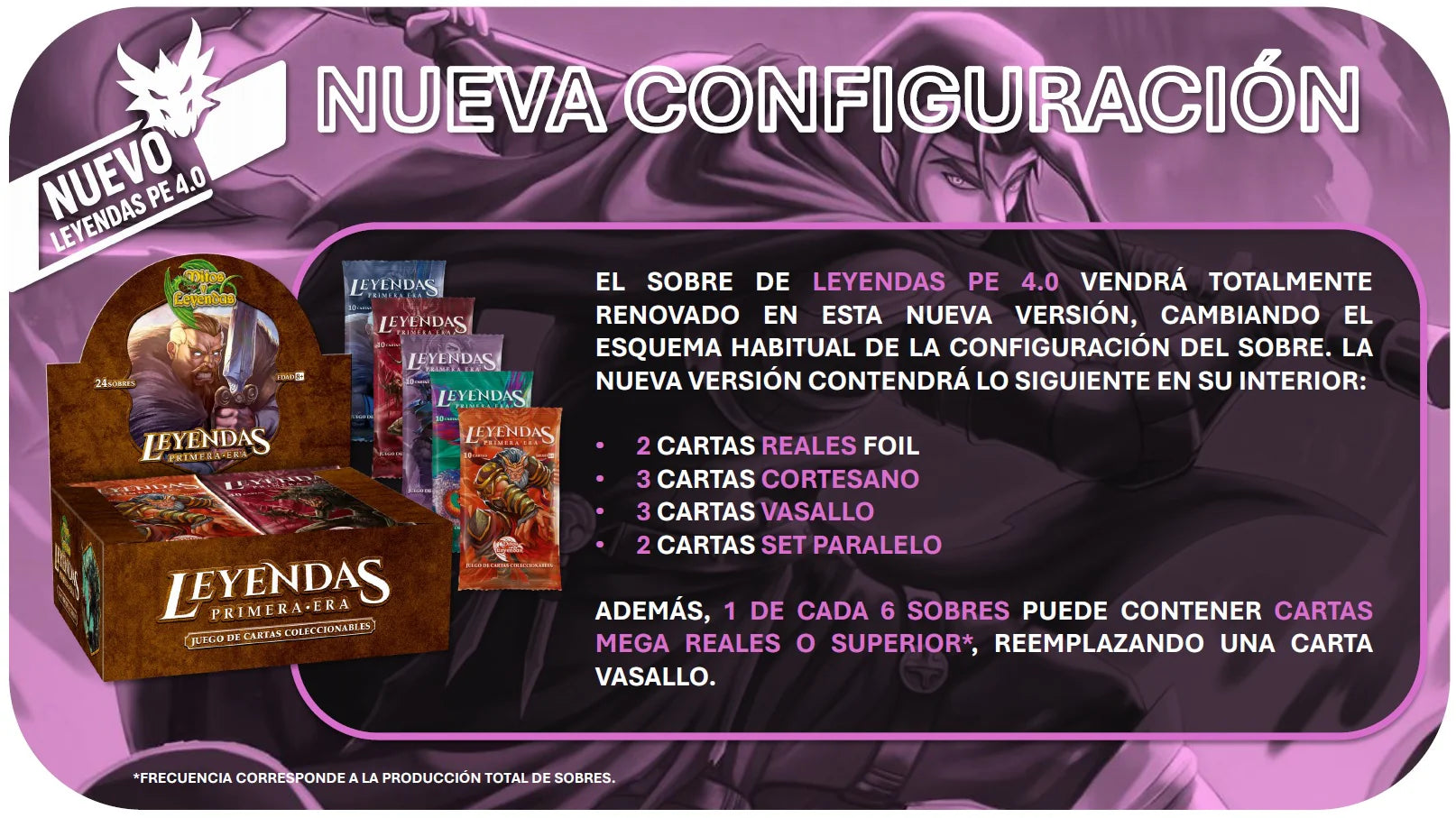 Caja 24 sobres Leyendas Primera Era 4.0 , Mitos y leyendas | Devastation Store