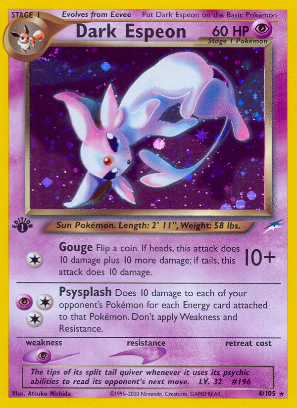 Dark Espeon (4/105) [Neo Destiny 1st Edition] | Devastation Store