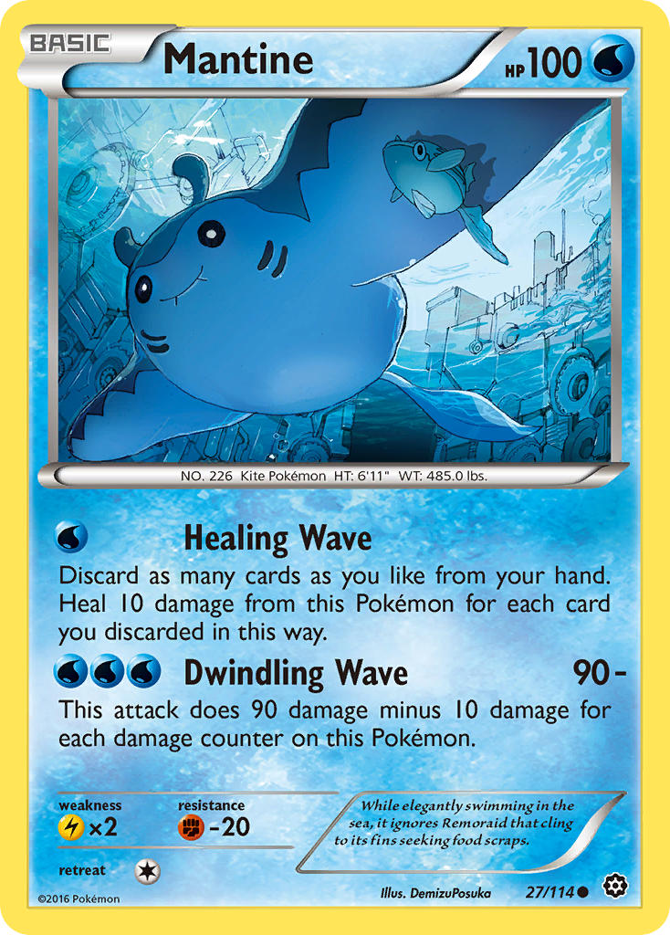 Mantine (27/114) [XY: Steam Siege] | Devastation Store