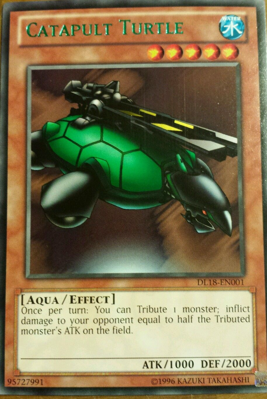 Catapult Turtle (Green) [DL18-EN001] Rare | Devastation Store