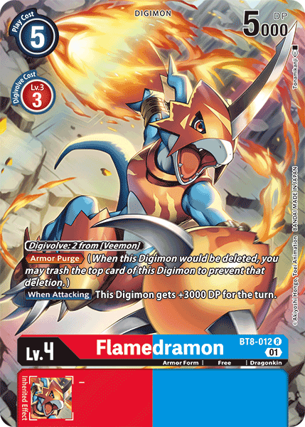 Flamedramon [BT8-012] (Alternate Art) [New Awakening] | Devastation Store