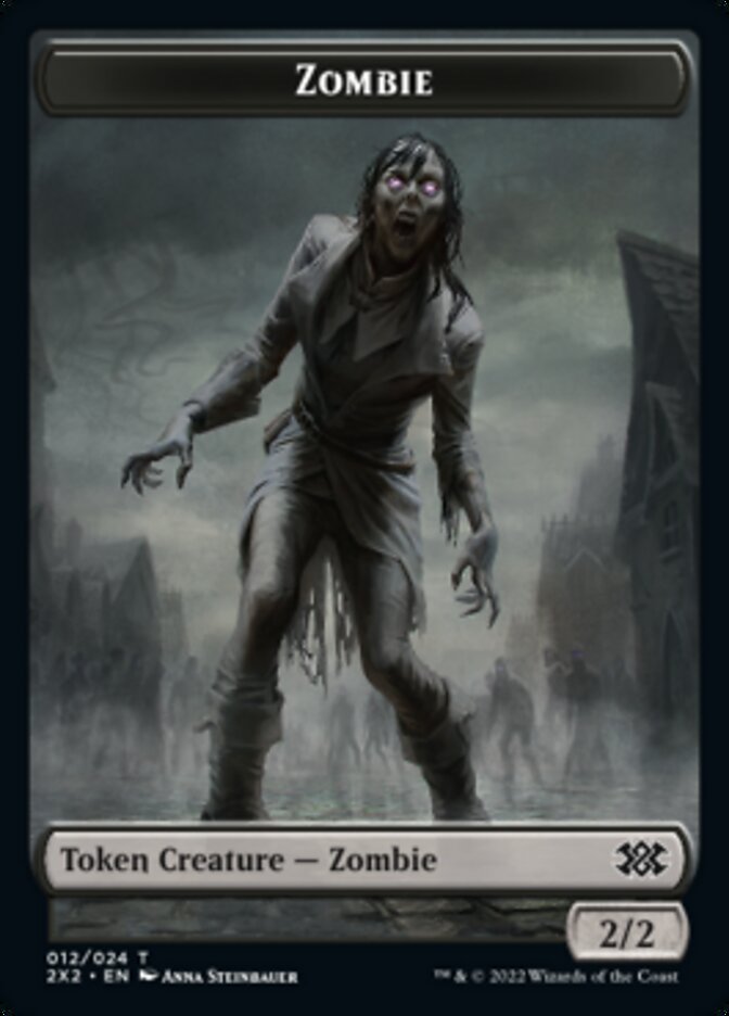 Zombie // Soldier Double-Sided Token [Double Masters 2022 Tokens] | Devastation Store