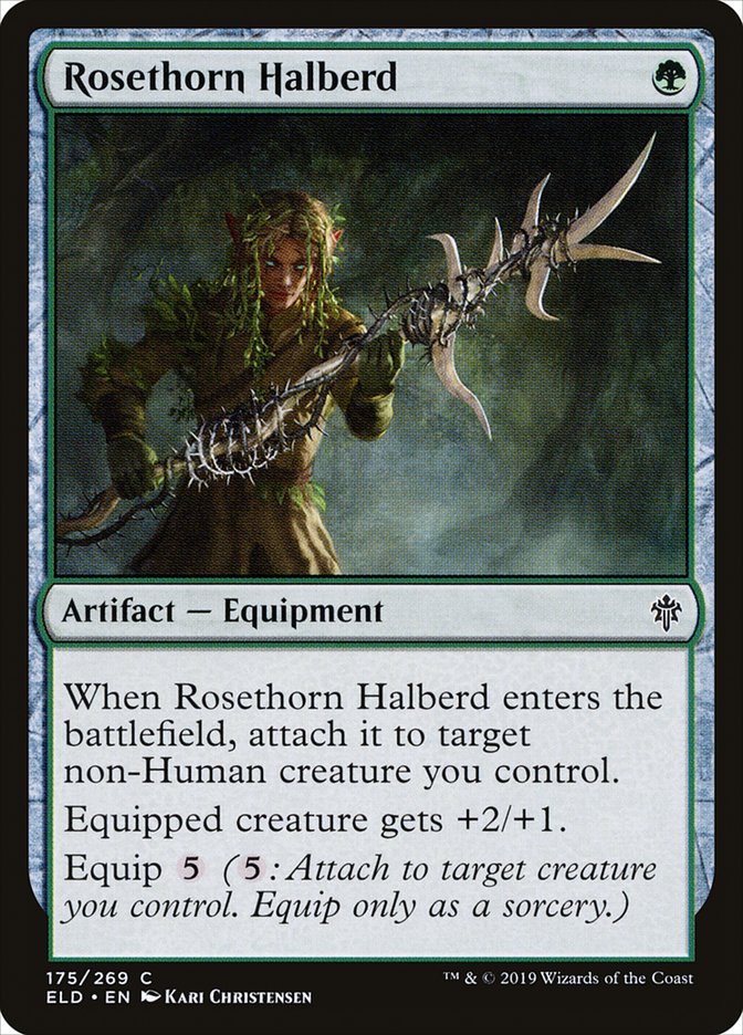 Rosethorn Halberd [Throne of Eldraine] | Devastation Store