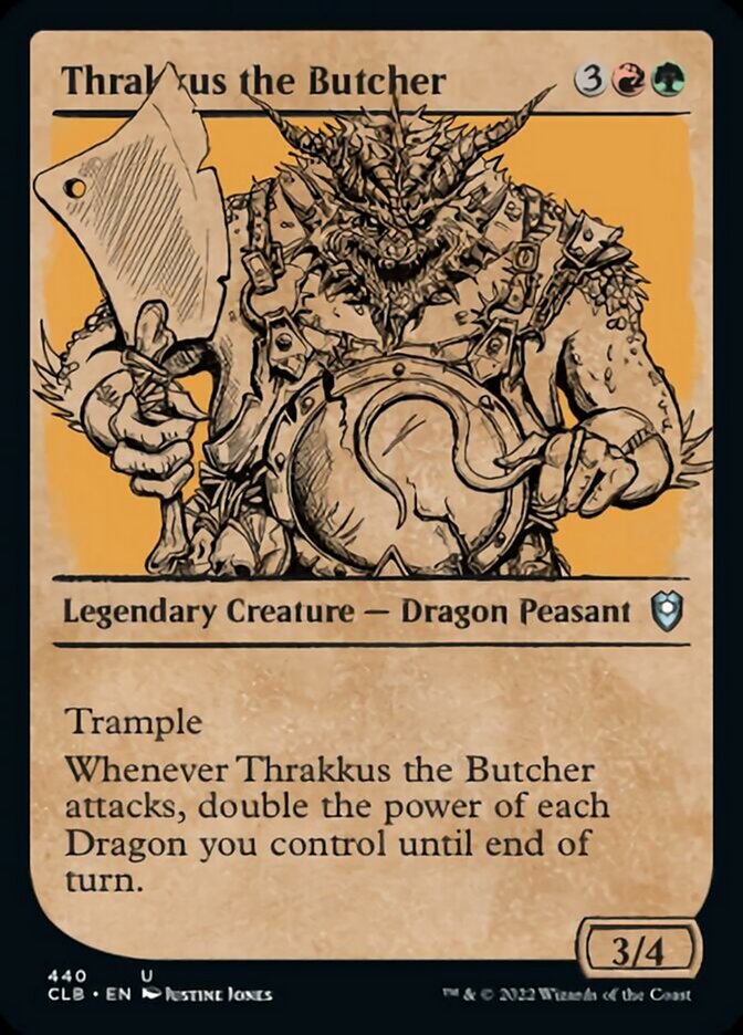 Thrakkus the Butcher (Showcase) [Commander Legends: Battle for Baldur's Gate] | Devastation Store