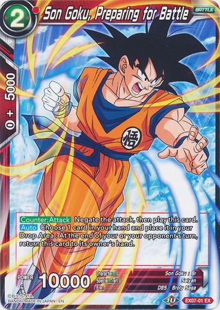 Son Goku, Preparing for Battle [EX07-01] | Devastation Store