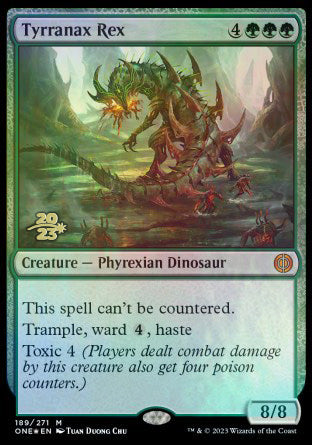 Tyrranax Rex [Phyrexia: All Will Be One Prerelease Promos] | Devastation Store