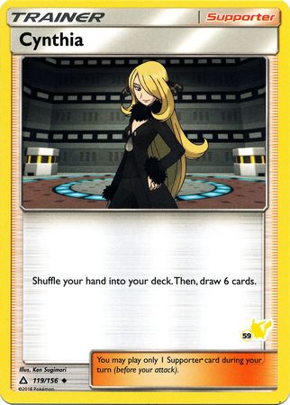 Cynthia (119/156) (Pikachu Stamp #59) [Battle Academy 2020] | Devastation Store