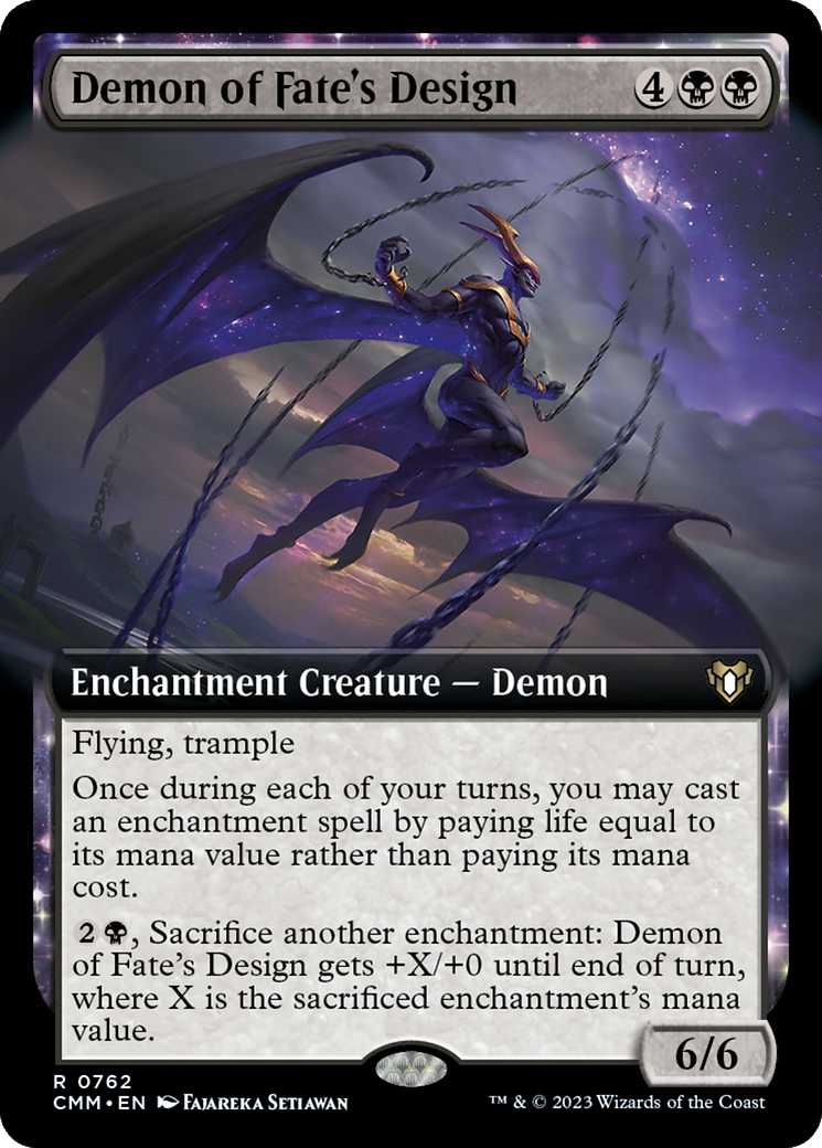 Demon of Fate's Design (Extended Art) [Commander Masters] | Devastation Store