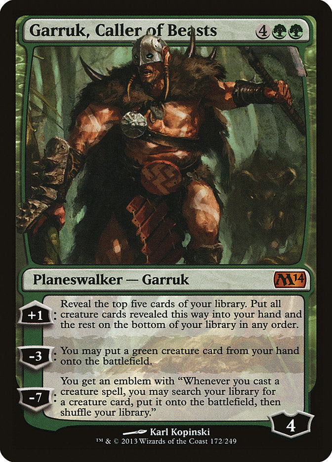 Garruk, Caller of Beasts [Magic 2014] | Devastation Store