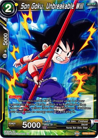 Son Goku, Unbreakable Will [EX06-23] | Devastation Store