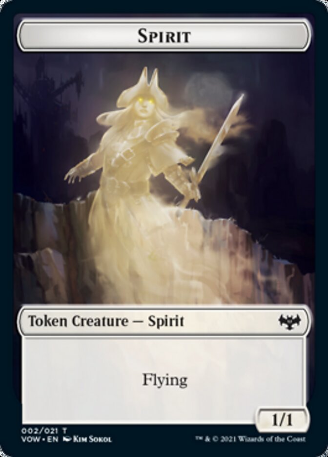 Spirit Token (002) [Innistrad: Crimson Vow Tokens] | Devastation Store