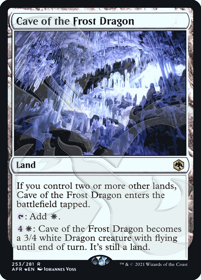 Cave of the Frost Dragon (Ampersand Promo) [Dungeons & Dragons: Adventures in the Forgotten Realms Promos] | Devastation Store