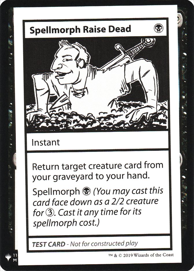 Spellmorph Raise Dead [Mystery Booster Playtest Cards] | Devastation Store