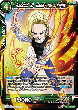 Android 18, Ready for a Fight (BT14-070) [Cross Spirits] | Devastation Store