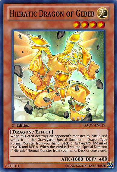 Hieratic Dragon of Gebeb [GAOV-EN019] Super Rare | Devastation Store