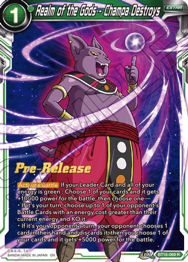 Realm of the Gods - Champa Destroys (BT16-069) [Realm of the Gods Prerelease Promos] | Devastation Store