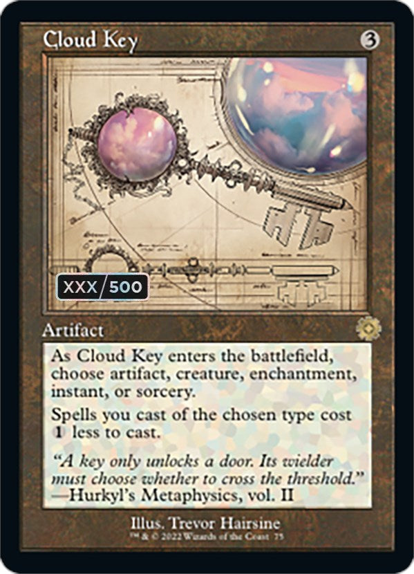 Cloud Key (Retro Schematic) (Serial Numbered) [The Brothers' War Retro Artifacts] | Devastation Store