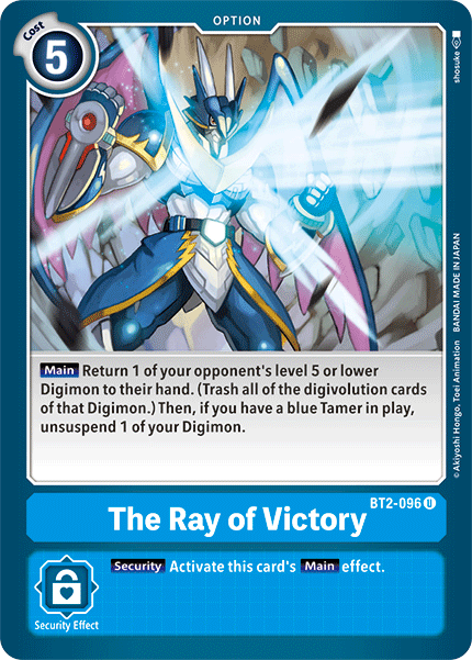 The Ray of Victory [BT2-096] [Release Special Booster Ver.1.5] | Devastation Store