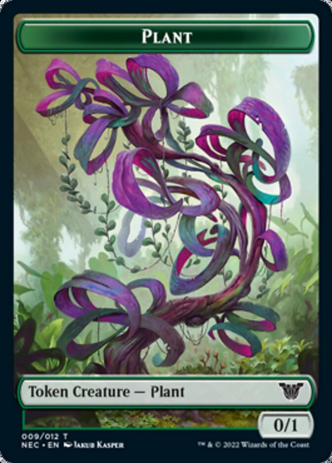 Plant // Treasure Double-sided Token [Kamigawa: Neon Dynasty Commander Tokens] | Devastation Store